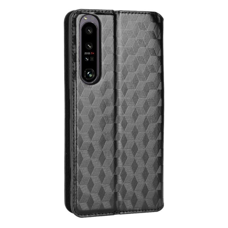 Flip Cover Sony Xperia 1 IV Cubes 3D