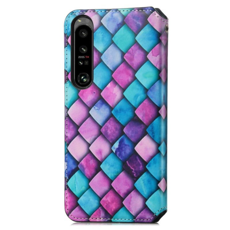 Flip Cover Sony Xperia 1 IV Design RFID Caseneo