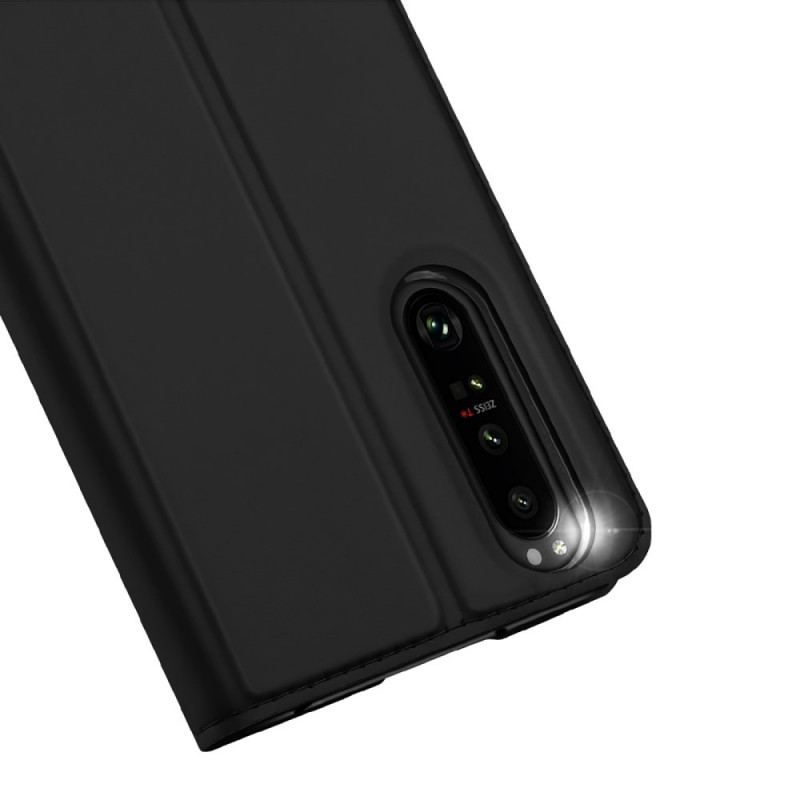 Flip Cover Sony Xperia 1 IV Skin Pro Series Dux Ducis