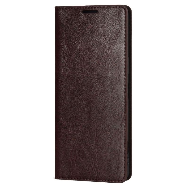 Flip Cover Sony Xperia 1 IV Véritable Cuir