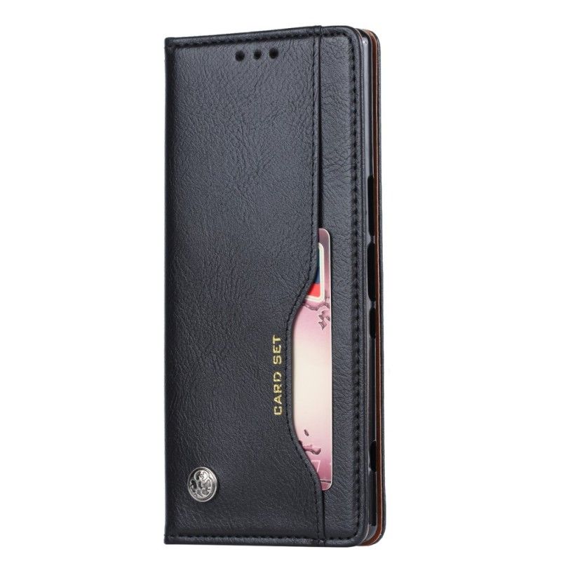 Flip Cover Sony Xperia 1 Simili Cuir Porte-cartes