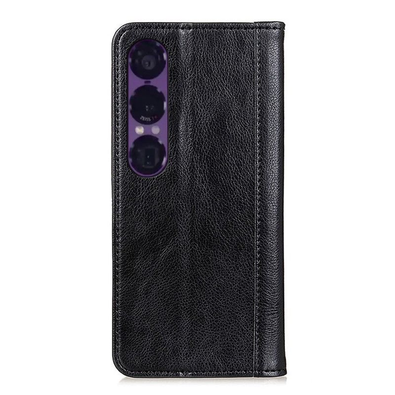 Flip Cover Sony Xperia 1 VII Cuir Fendu