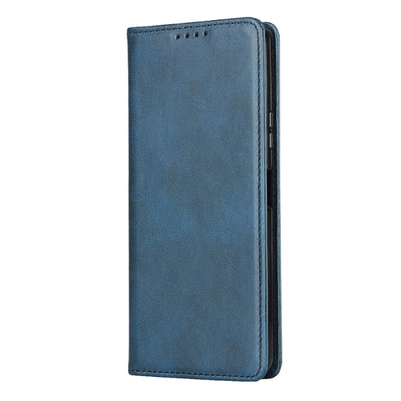 Flip Cover Sony Xperia 10 Ii Cuir Fendu Élégance