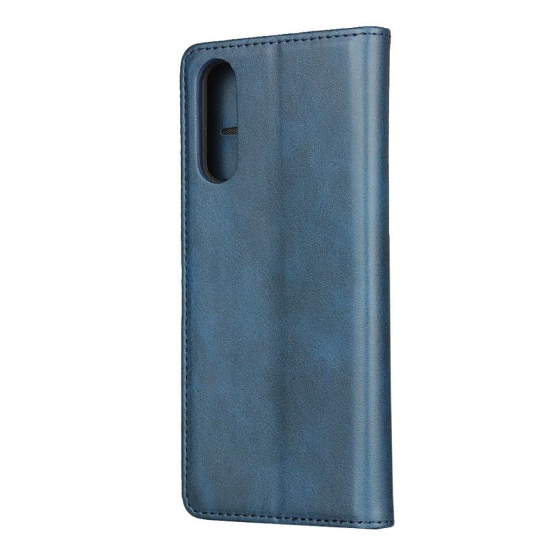 Flip Cover Sony Xperia 10 Ii Cuir Fendu Élégance