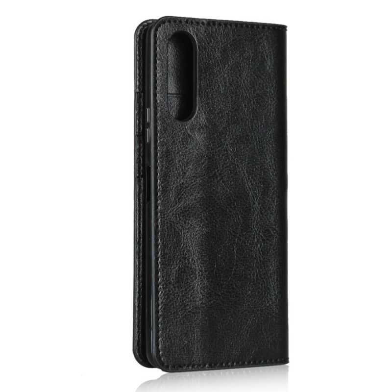 Flip Cover Sony Xperia 10 Ii Cuir Véritable