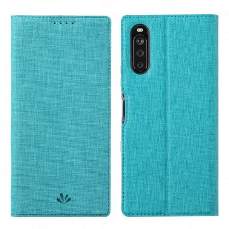 Flip Cover Sony Xperia 10 III Texturée Vili Dmx