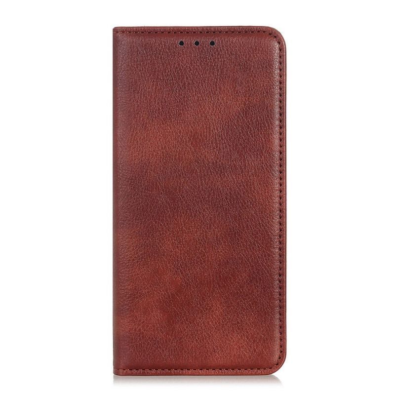 Flip Cover Sony Xperia 10 IV Cuir Fendu Litchi