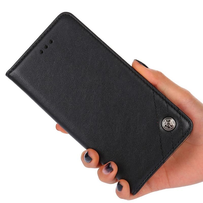 Flip Cover Sony Xperia 10 IV Simili Cuir Rivet Décoratif