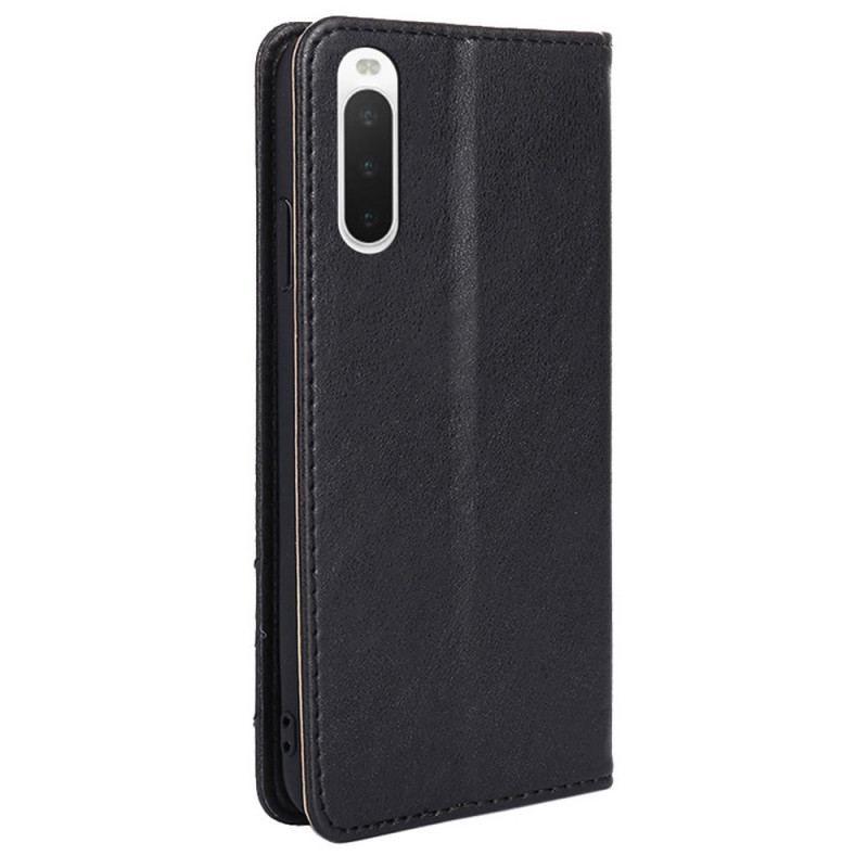 Flip Cover Sony Xperia 10 IV Simili Cuir Rivet Décoratif