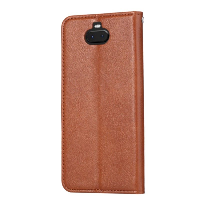 Flip Cover Sony Xperia 10 Simili Cuir Porte-cartes