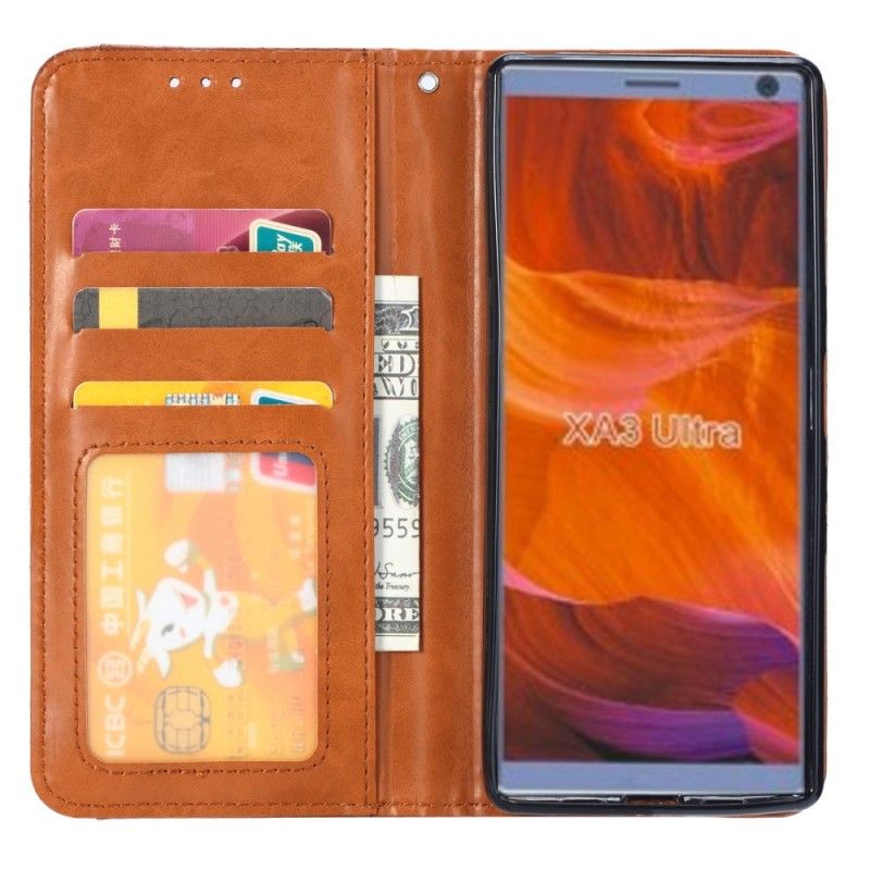 Flip Cover Sony Xperia 10 Simili Cuir Porte-cartes