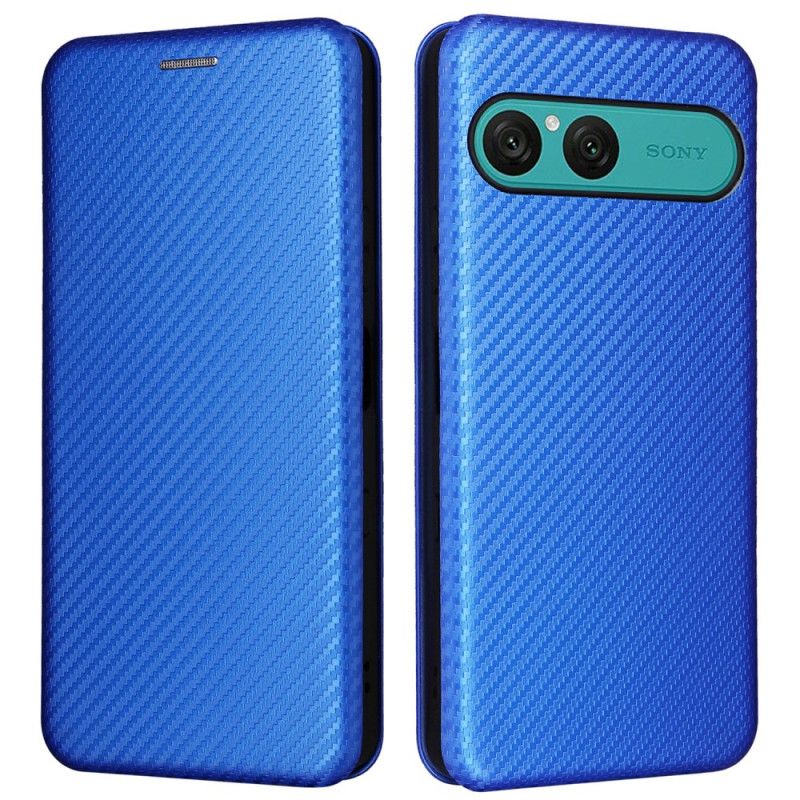Flip Cover Sony Xperia 10 VII Fibre Carbone