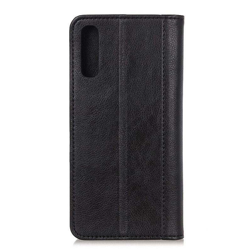 Flip Cover Sony Xperia 5 Ii Version Cuir Fendu