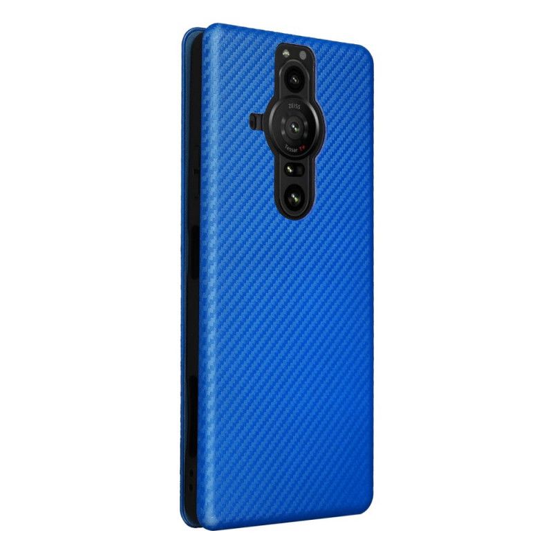 Flip Cover Sony Xperia Pro-I Fibre Carbone