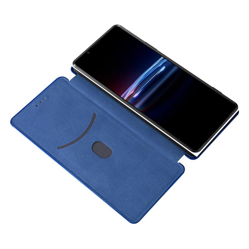 Flip Cover Sony Xperia Pro-I Fibre Carbone