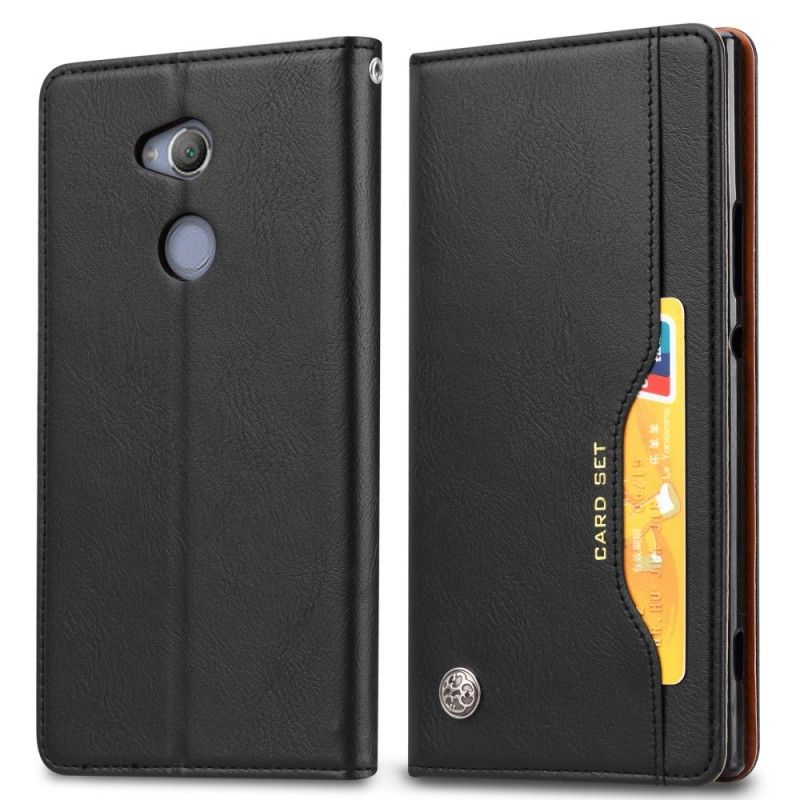 Flip Cover Sony Xperia Xa2 Simili Cuir Porte-cartes