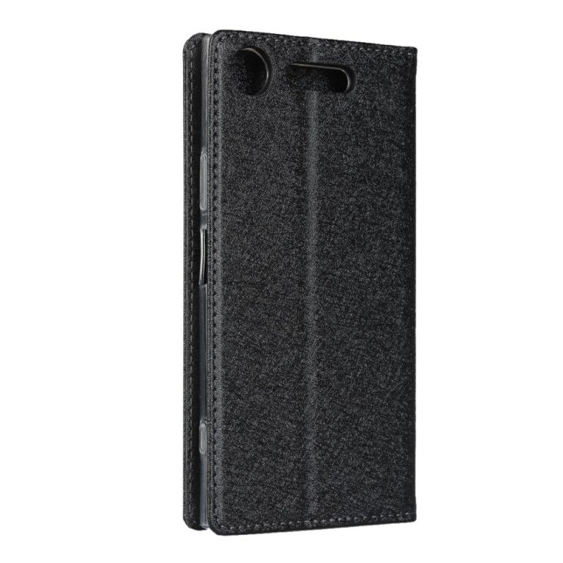 Flip Cover Sony Xperia Xz1 Style Cuir Douceur Avec Lanière