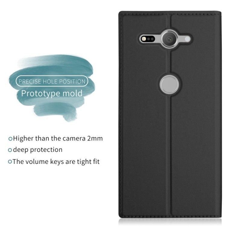 Flip Cover Sony Xperia Xz2 Compact Simili Cuir Waterproof