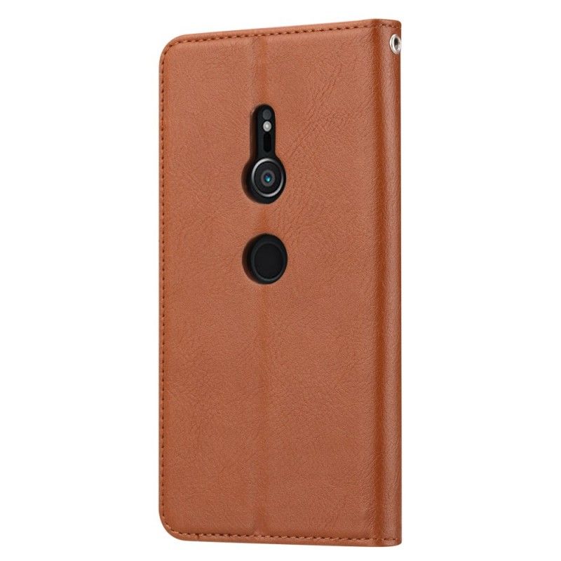 Flip Cover Sony Xperia Xz2 Simili Cuir Porte-cartes