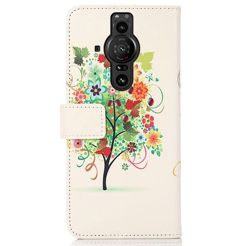 Housse Pour Sony Xperia Pro-I Arbre Fleuri