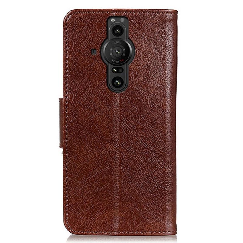 Housse Pour Sony Xperia Pro-I Cuir Nappa Fendu