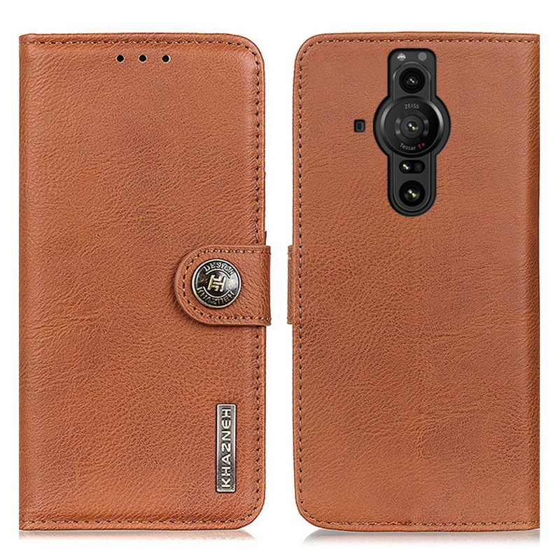 Housse Pour Sony Xperia Pro-I Simili Cuir Khazneh