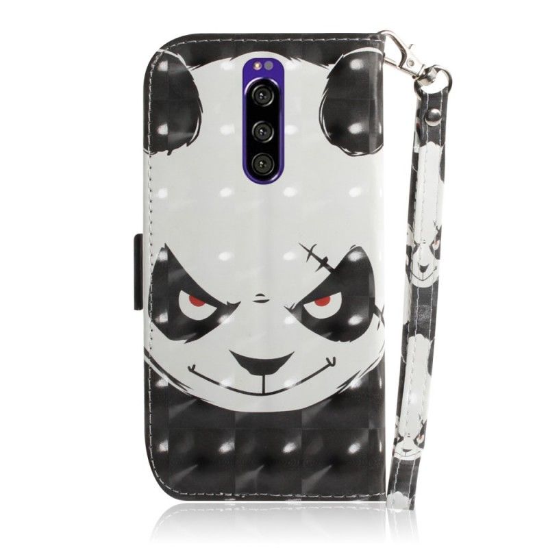 Housse Sony Xperia 1 Angry Panda À Lanière