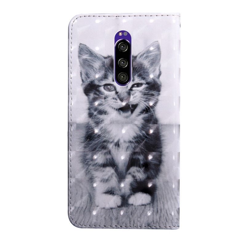 Étui Housse Sony Xperia 1 Chat Noir Et Blanc