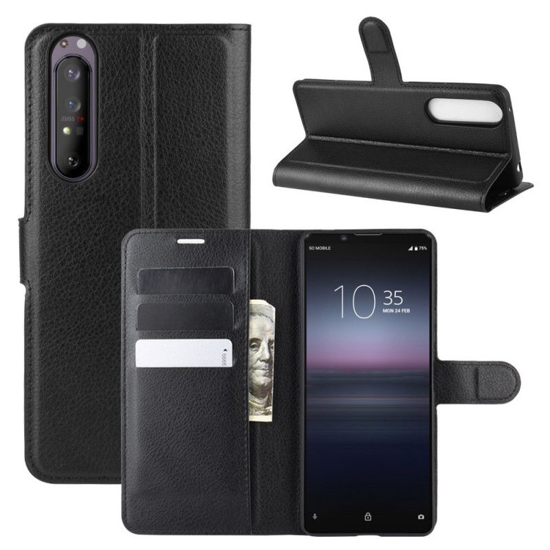 Housse Sony Xperia 1 Ii Simil Cuir Litchi