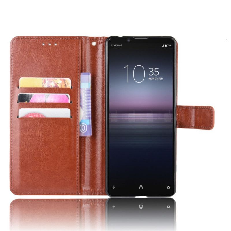 Housse Sony Xperia 1 Ii Simili Cuir Flashy