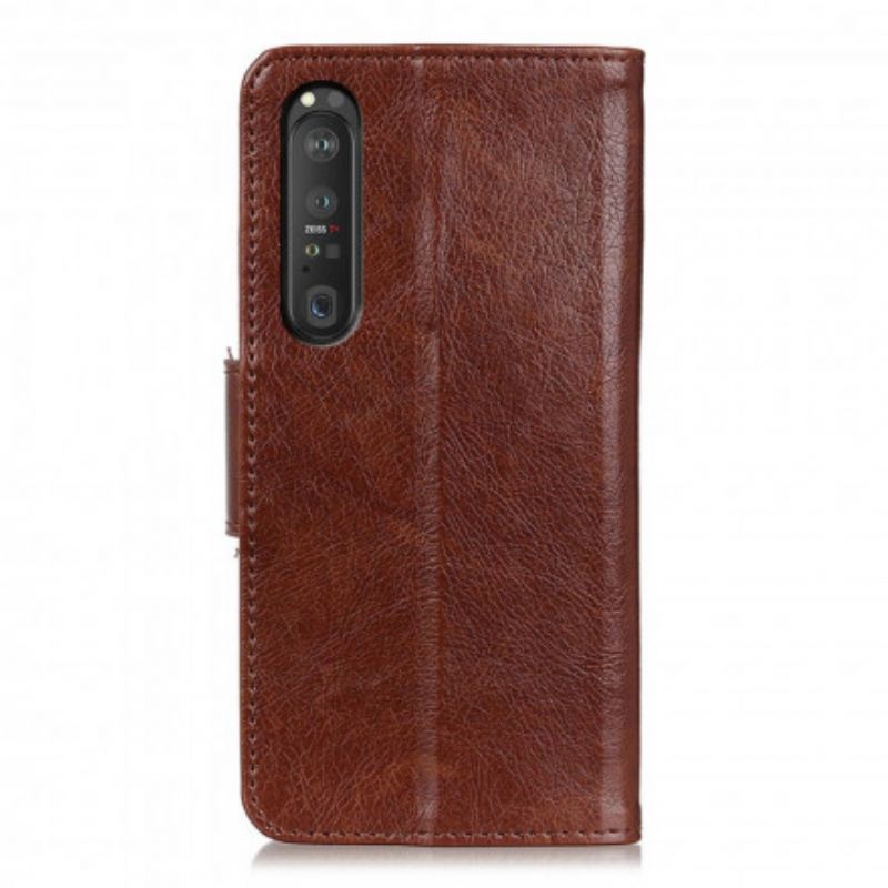 Housse Sony Xperia 1 III Cuir Nappa Fendu