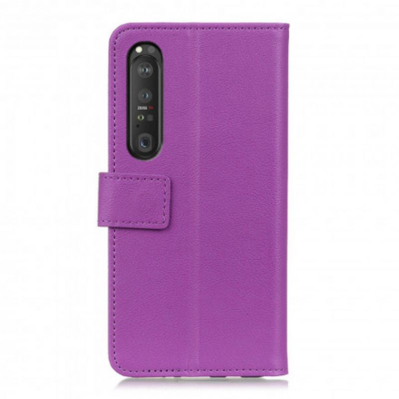 Housse Sony Xperia 1 III Simili Cuir Classique