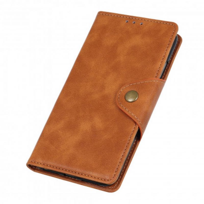 Housse Sony Xperia 1 III Simili Cuir Vintage Bouton