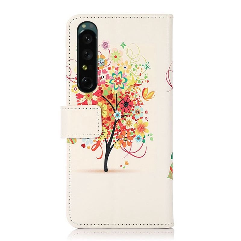 Housse Sony Xperia 1 IV Arbre Fleuri