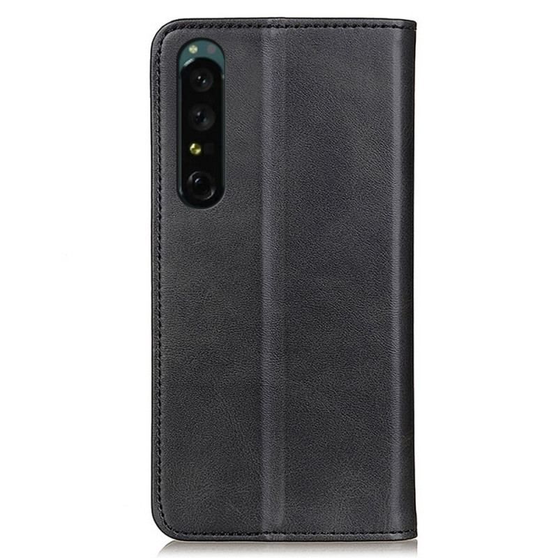 Housse Sony Xperia 1 IV Cuir Fendu