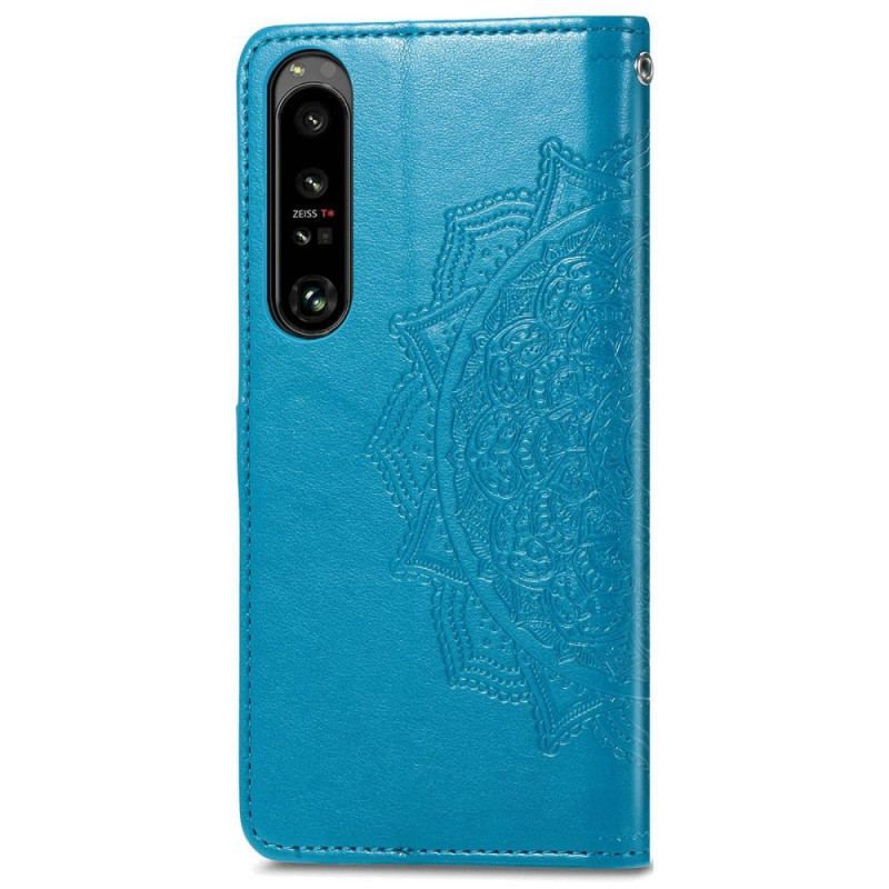 Housse Sony Xperia 1 IV Mandala Soleil avec Lanière