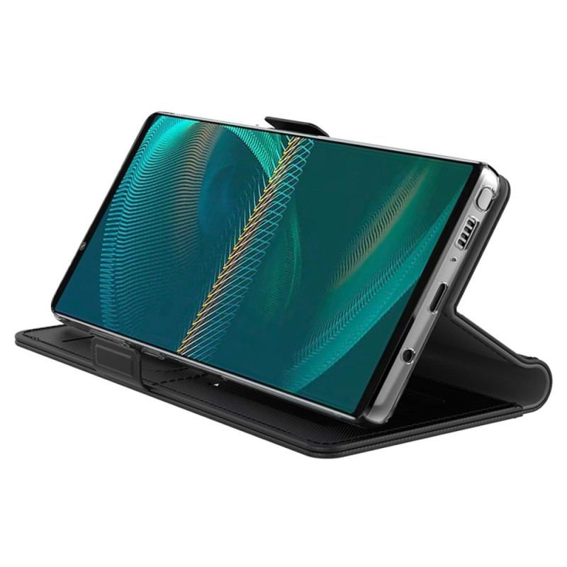 Housse Sony Xperia 1 IV Miroir et Porte-Cartes Amovible