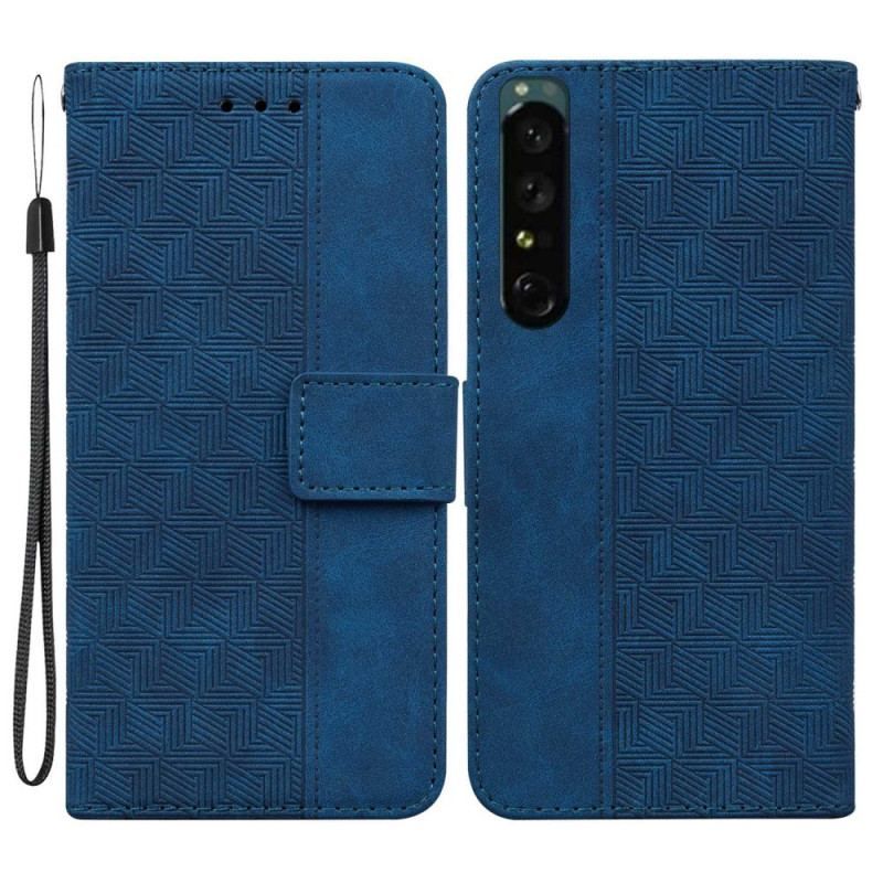 Housse Sony Xperia 1 IV Motif à Lanière