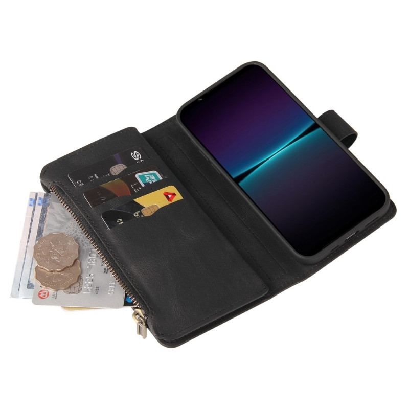 Housse Sony Xperia 1 IV Multi-fonctions Porte-Cartes