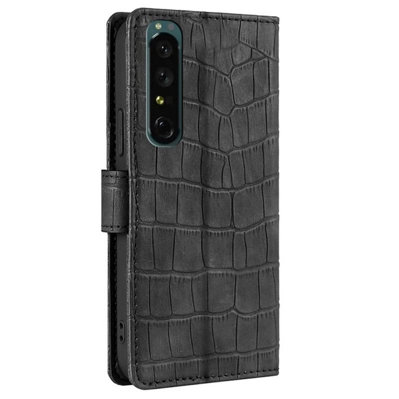 Housse Sony Xperia 1 IV Style Crocodile