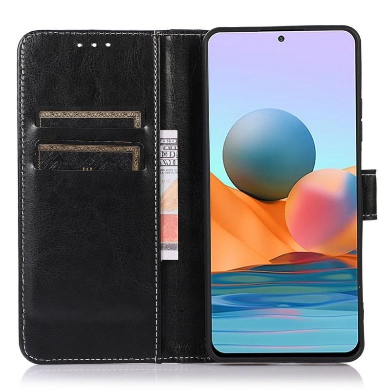 Housse Sony Xperia 1 IV Style Cuir Coutures Apparentes