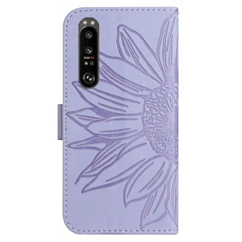 Housse Sony Xperia 1 IV Tournesol et Bandoulière