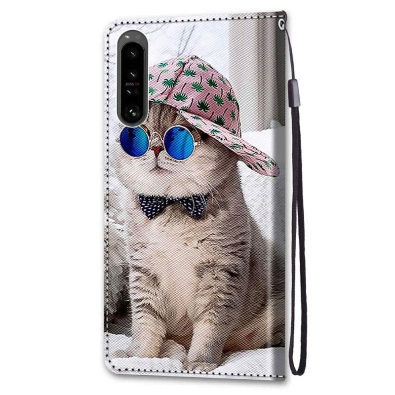 Housse Sony Xperia 1 IV Yo Cat à Lanière