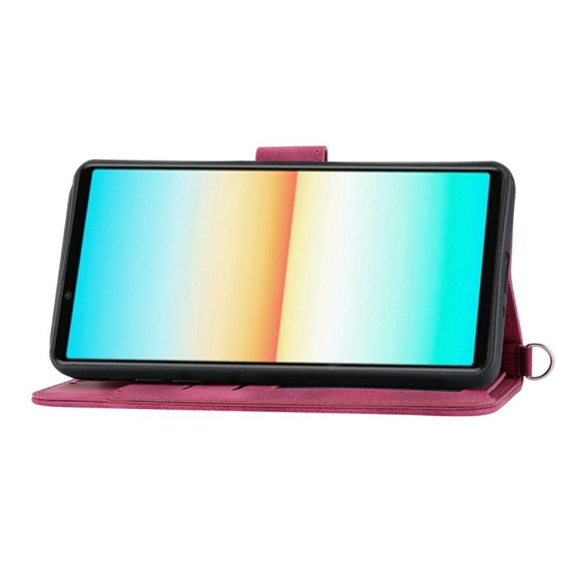 Housse Sony Xperia 1 VII Effet Daim Dentelle