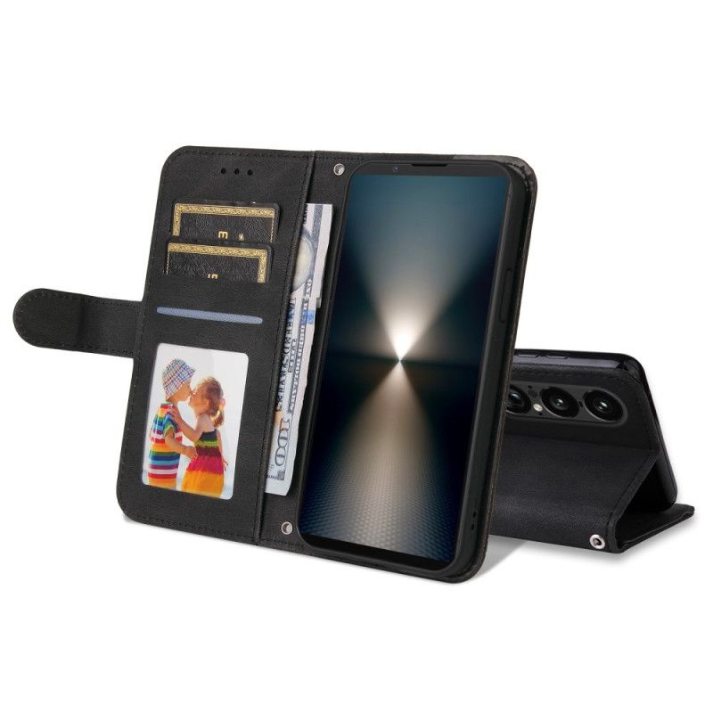 Housse Sony Xperia 1 VII Effet Vintage avec Rivet