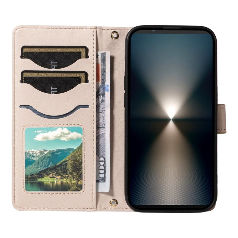 Housse Sony Xperia 1 VII Matelassée avec Lanière et Bandoulière