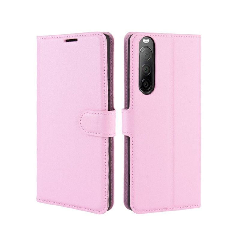 Housse Sony Xperia 10 Ii Simil Cuir Litchi