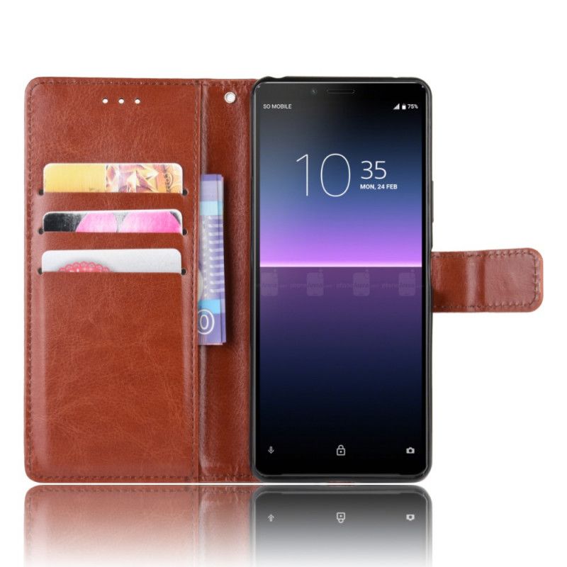 Housse Sony Xperia 10 Ii Simili Cuir Flashy