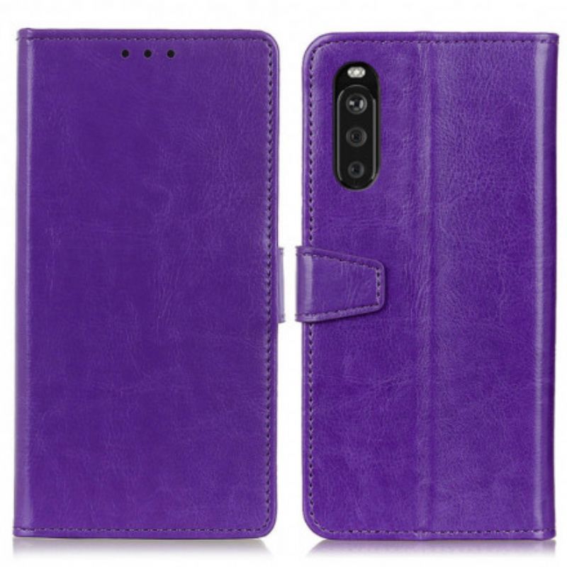 Housse Sony Xperia 10 III Effet Cuir Classique