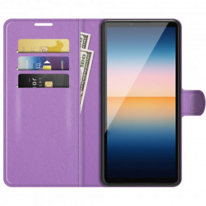 Housse Sony Xperia 10 III Simili Cuir Classique